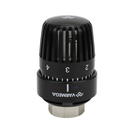 Термостатическая головка Varmega жидкостная М30х1.5, цвет черный