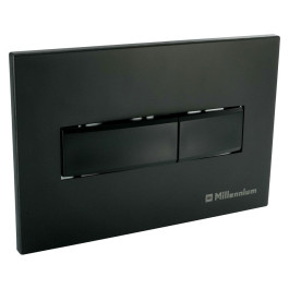 Кнопка смыва для инсталляции Millennium черная квадратная