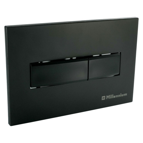 Кнопка смыва для инсталляции Millennium черная квадратная