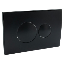 Кнопка смыва для инсталляции Millennium черная круглая