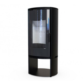 Печь-камин Defro Home Orbis Log 9 кВт чёрная сталь