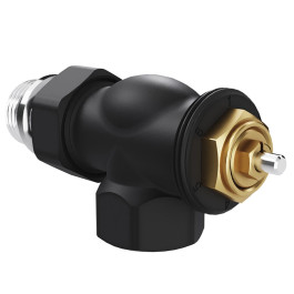 Набор термостатический осевой Royal Thermo Design 1/2"М30х1,5 (Черный)