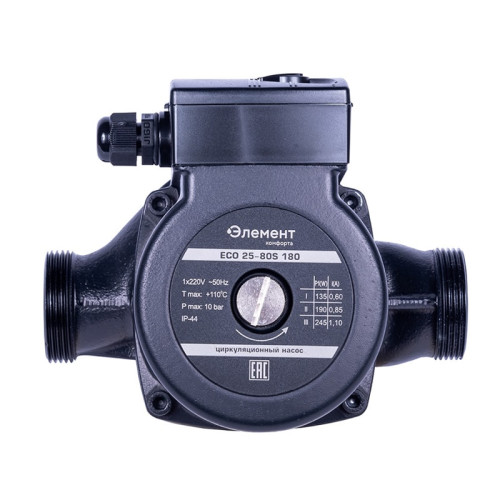 Циркуляционный насос Элемент Комфорта ECO 25-60S 180 с комплектом гаек