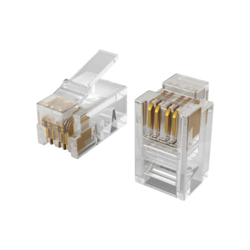 Коннектор Ectocontrol 4P4C (RJ11) 10 шт ES-CNRJ-11