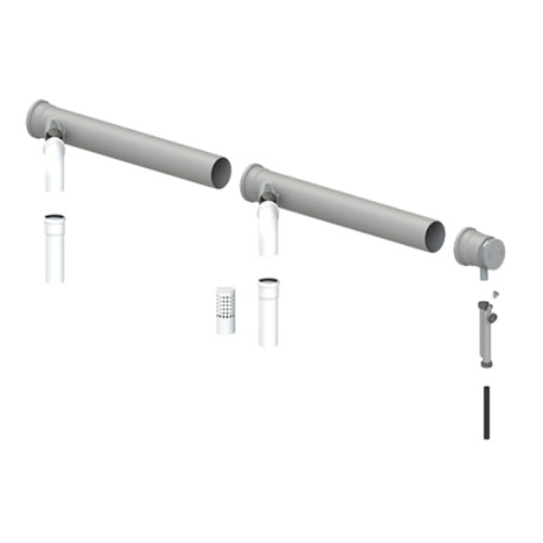 Комплект конденсационной каскадной системы на 2 котла Cox Geelen D=160-110мм, CoxDENS PP