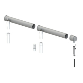 Комплект конденсационной каскадной системы на 2 котла Cox Geelen D=160-80мм, CoxDENS PP