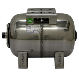 Гидроаккумулятор CRUWA 24 л горизонтальный из нержавейки