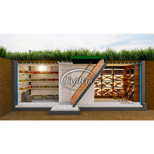 Пластиковый погреб ГудВэй Дабл 10*2м