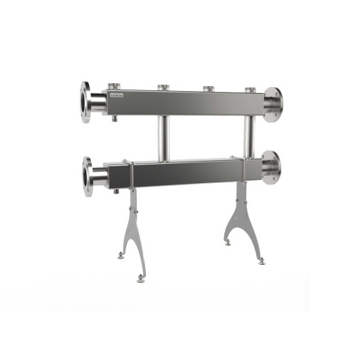 Коллектор нержавеющий модульный Gidruss MKSS-600-2х50 до 600 кВт ДУ80 2 контура