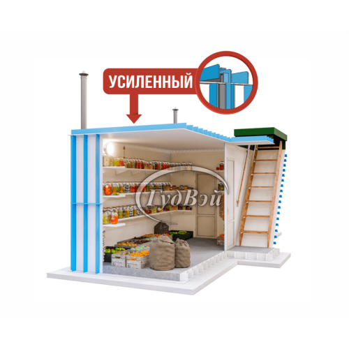 Пластиковый погреб ГудВэй Дабл 4*2м