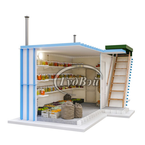 Пластиковый погреб ГудВэй Дабл 10*2м