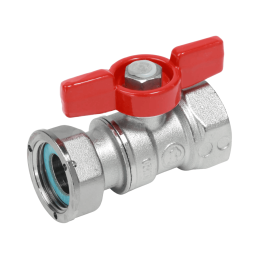 Кран 1"x1" с накидной гайкой рукоятка бабочка Giacomini R251PX006