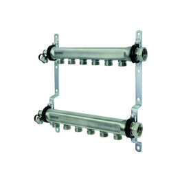 Коллектор Uponor Uni-X из нержавейки 1“НГ 2 выхода 3/4“НР 50мм (арт.1088873)