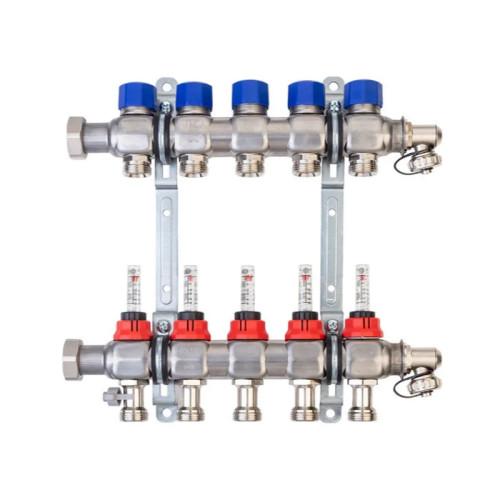 Коллекторная группа с расходомерами Hansa FBH-63 тип 25-С 1"х3/4" 10 контуров