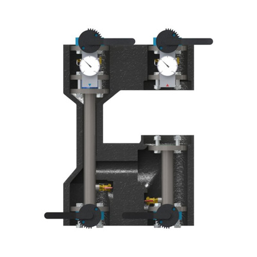 Насосная группа фланцевая Elsen DN 65 Powerbox 70 без насоса, без смесителя, прямая