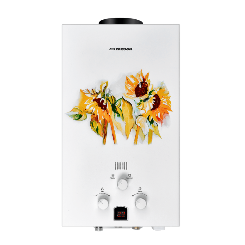Газовая колонка Edisson Eco 20 GD Подсолнухи