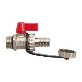 Кран шаровой дренажный со штуцером Smart Install 1/2" НР резьба