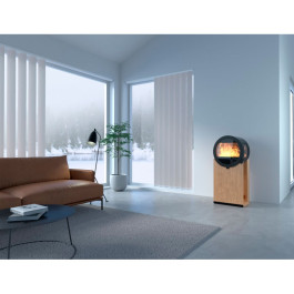 Печь-камин Nordpeis Me Oak с боковыми стёклами