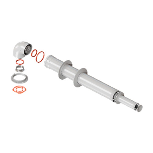 Комплект дымохода Rommer анти-лёд 60/100 длина 1000 мм Immergas