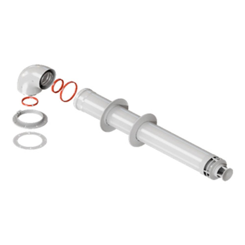 Комплект дымохода Стандарт Rommer 60/100 длина 900мм в комплекте фланец