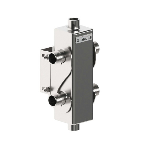 Гидрострелка Gidruss GRSS-40-20 до 40 кВт 3/4" нержавеющая сталь