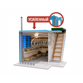 Пластиковый погреб ГудВэй Элит 2,5*1,5м