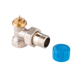 Клапан термостатический угловой MVI 1/2" резьба внутренняя/наружная с преднастройкой