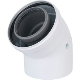Коаксиальный отвод Baxi полипропиленовый 45 , диам. 110/160 мм, HT арт. KUG71413351-