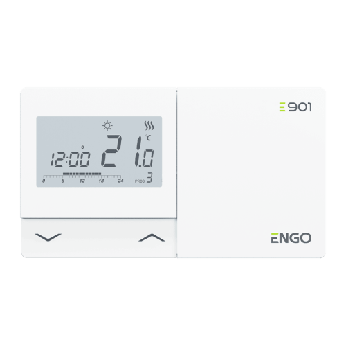 Терморегулятор программируемый проводной ENGO на батарейках