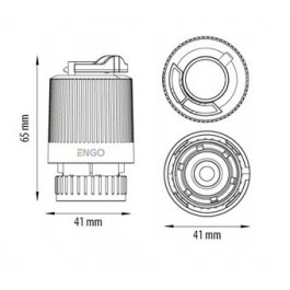 Термоэлектрический привод Salus ENGO (230В, нормально закрытый, М30*1,5)