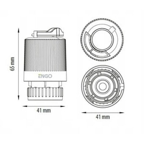 Термоэлектрический привод Salus ENGO (230В, нормально закрытый, М30*1,5)