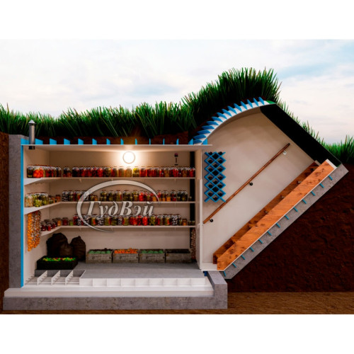 Пластиковый погреб ГудВэй Экстра 2,5*2м