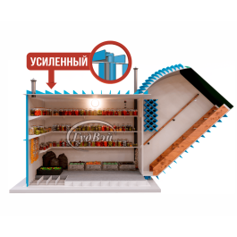 Пластиковый погреб ГудВэй Экстра 2,2*2м