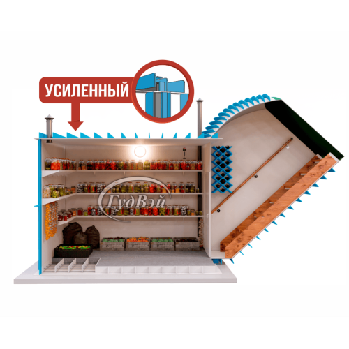 Пластиковый погреб ГудВэй Экстра 2,5*2м