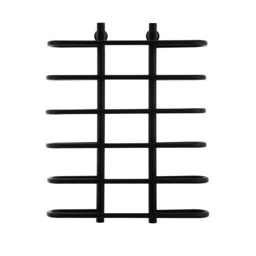 Полотенцесушитель водяной Energy Aero 800х600 мм черный матовый без уголков