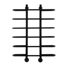 Полотенцесушитель водяной Energy Aero 800х600 мм черный матовый без уголков