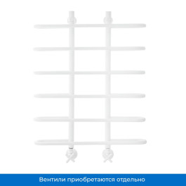 Полотенцесушитель водяной Energy Aero 800х600 мм белый матовый без уголков