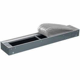 Конвектор Elsen EKQ 300х90х2500 принудительная конвекция роликовая решетка цвет алюминий