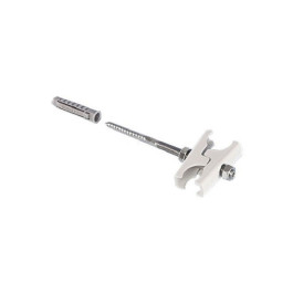 Держатель для стандартных трубчатых радиаторов, L=130 мм, РС=15 -70 мм, RAL 9016  ZB0257 0001