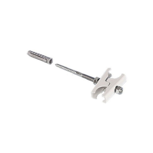 Держатель для стандартных трубчатых радиаторов, L=130 мм, РС=15 -70 мм, RAL 9016  ZB0257 0001