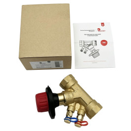 Клапан балансировочный ручной с измер. ниппелями Wester ДN20 G3/4" ВР Kvs 5,39