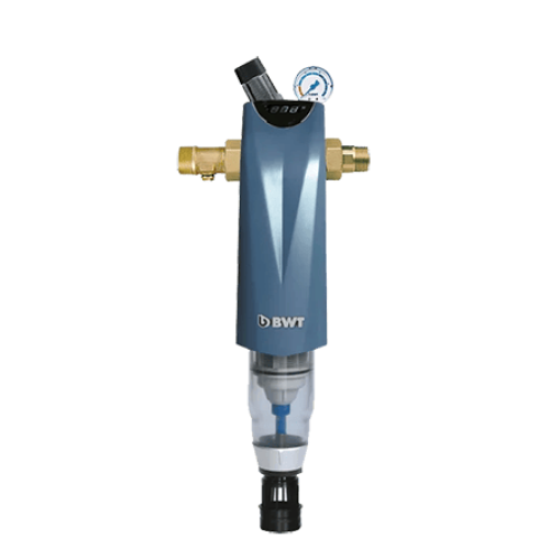Фильтр для воды с автоматической обратной промывкой с редуктором давления и обратным клапаном BWT INFINITY A HWS ¾"