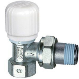 FAR хромированный угловой терморегулирующий вентиль ВР 1" с уплотнением EPDM