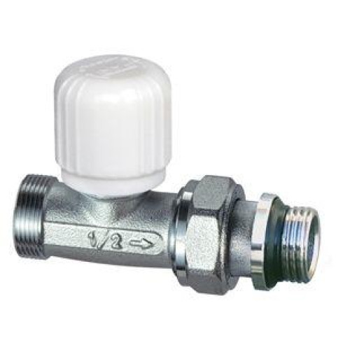 FAR хромированный прямой терморегулирующий вентиль НР M24x19 1/2"