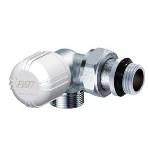 FAR терморегулирующий трехосевой хромированный вентиль (НР) ЛВ M24x19 1/2" с уплотнением EPDM