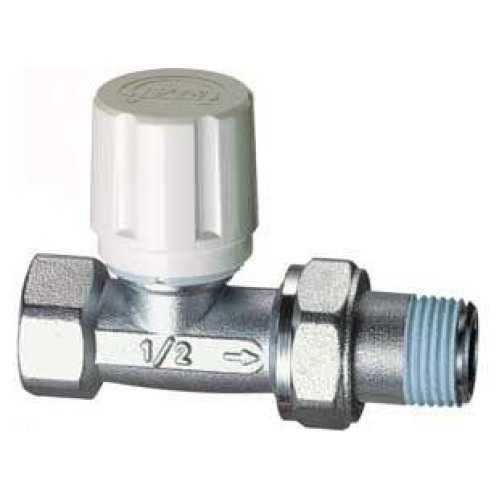 FAR хромированный прямой терморегулирующий вентиль ВР 1/2" с уплотнением EPDM