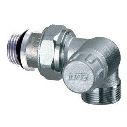 FAR запорный трехосевой хромированный вентиль (НР) ПВ M24x19 1/2" с уплотнением EPDM