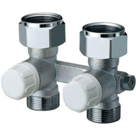 FAR Узел нижнего подключения (прямой) для стальных панельных радиаторов в одно- и двухтрубных системах 24x19