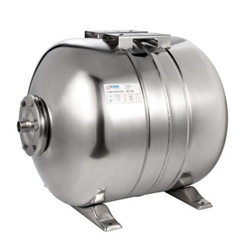 Гидроаккумулятор Беламос 80 литров нержавеющий горизонтальный