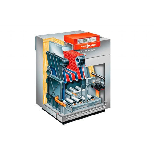 Напольный газовый котел Viessmann Vitogas 100-F с автоматикой Vitotronic 100 (42 кВт)